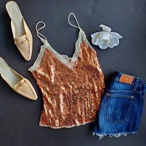 💍Intimately by Free People Sequin Top